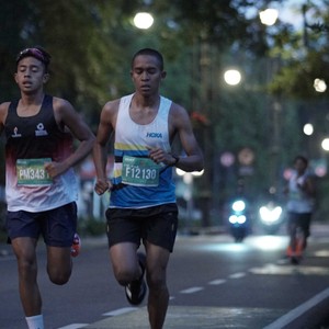 Race photo from BAUR RUN 2025