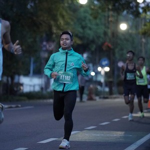 Race photo from BAUR RUN 2025