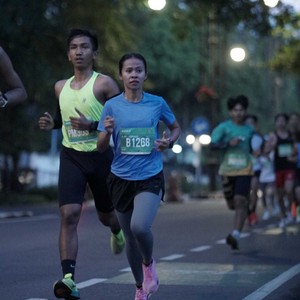 Race photo from BAUR RUN 2025