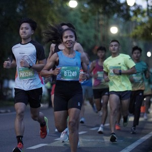 Race photo from BAUR RUN 2025