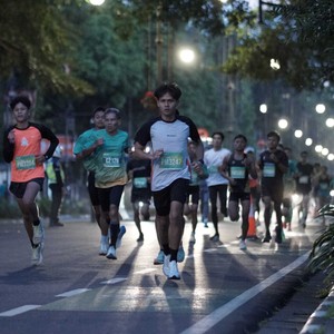 Race photo from BAUR RUN 2025