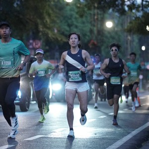 Race photo from BAUR RUN 2025