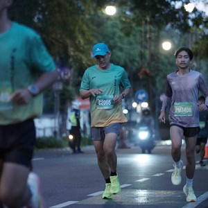 Race photo from BAUR RUN 2025
