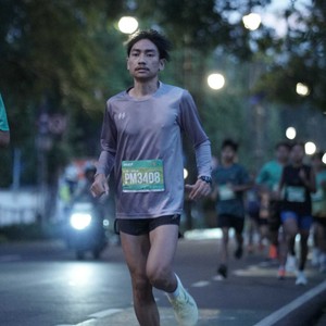 Race photo from BAUR RUN 2025