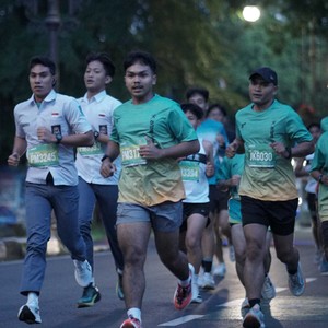 Race photo from BAUR RUN 2025