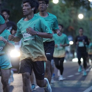 Race photo from BAUR RUN 2025