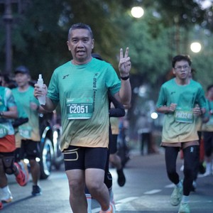 Race photo from BAUR RUN 2025