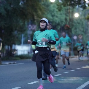 Race photo from BAUR RUN 2025