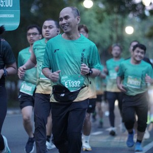 Race photo from BAUR RUN 2025