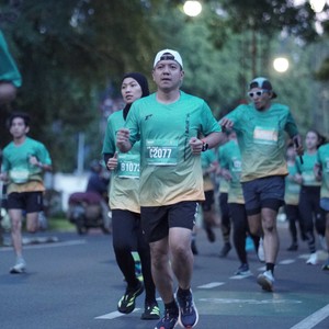 Race photo from BAUR RUN 2025