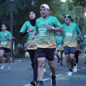 Race photo from BAUR RUN 2025