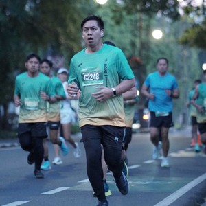 Race photo from BAUR RUN 2025