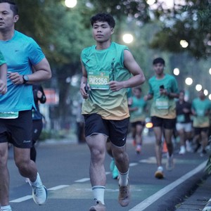 Race photo from BAUR RUN 2025