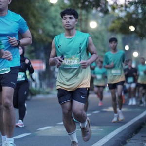 Race photo from BAUR RUN 2025
