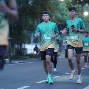 Race photo from BAUR RUN 2025