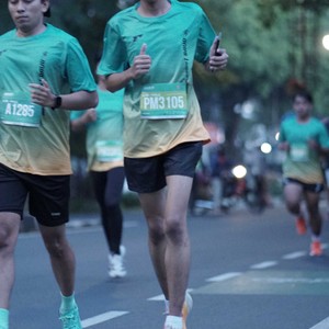 Race photo from BAUR RUN 2025