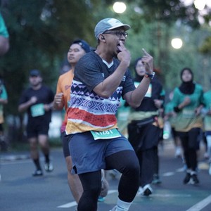 Race photo from BAUR RUN 2025