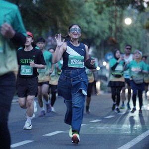 Race photo from BAUR RUN 2025