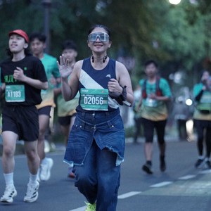 Race photo from BAUR RUN 2025