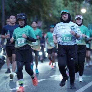 Race photo from BAUR RUN 2025
