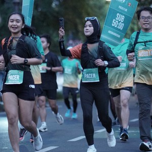 Race photo from BAUR RUN 2025