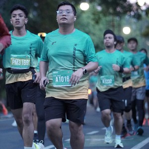 Race photo from BAUR RUN 2025