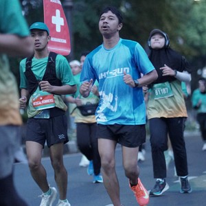 Race photo from BAUR RUN 2025