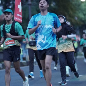 Race photo from BAUR RUN 2025