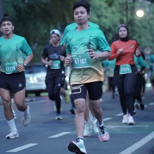 Race photo from BAUR RUN 2025