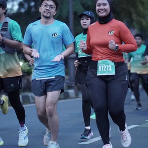 Race photo from BAUR RUN 2025