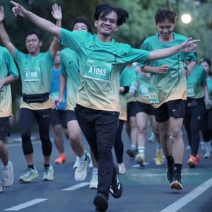 Race photo from BAUR RUN 2025