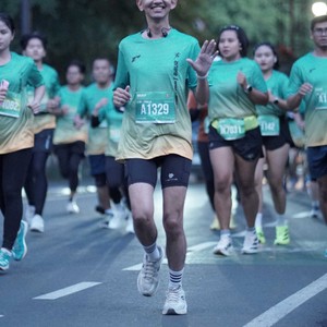 Race photo from BAUR RUN 2025