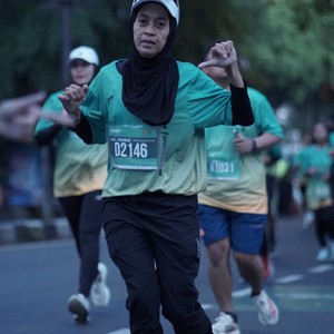 Race photo from BAUR RUN 2025