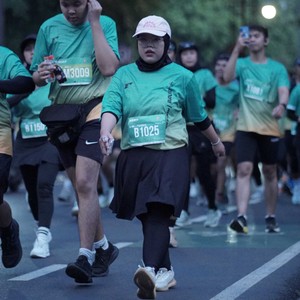 Race photo from BAUR RUN 2025