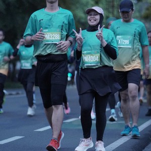Race photo from BAUR RUN 2025