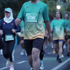 Race photo from BAUR RUN 2025