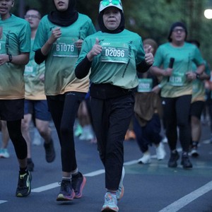 Race photo from BAUR RUN 2025