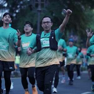 Race photo from BAUR RUN 2025