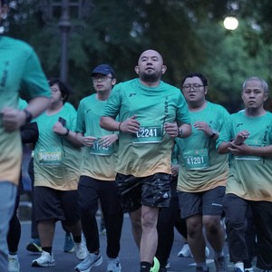 Race photo from BAUR RUN 2025