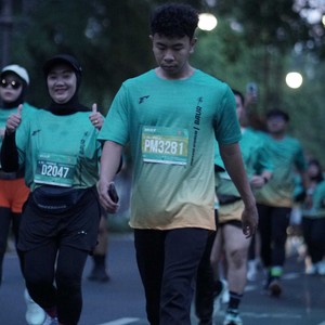 Race photo from BAUR RUN 2025
