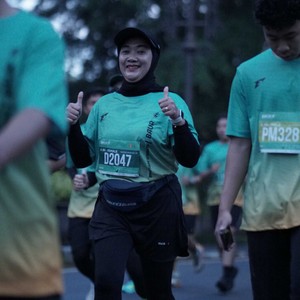 Race photo from BAUR RUN 2025