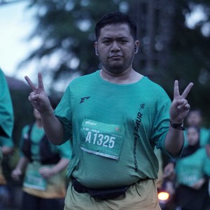 Race photo from BAUR RUN 2025