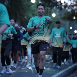 Race photo from BAUR RUN 2025