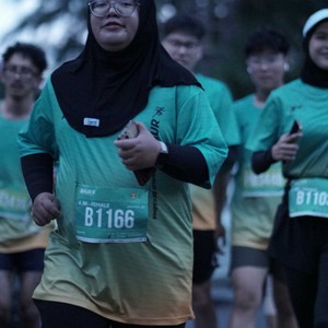 Race photo from BAUR RUN 2025
