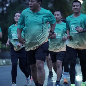 Race photo from BAUR RUN 2025