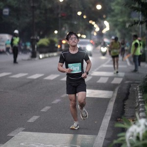Race photo from BAUR RUN 2025