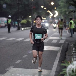 Race photo from BAUR RUN 2025