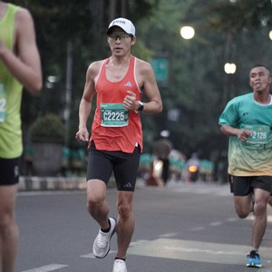 Race photo from BAUR RUN 2025