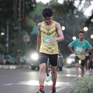 Race photo from BAUR RUN 2025