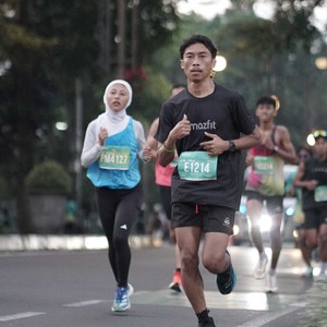Race photo from BAUR RUN 2025